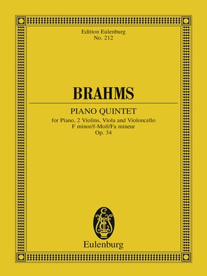 cover image of Piano Quintet F minor